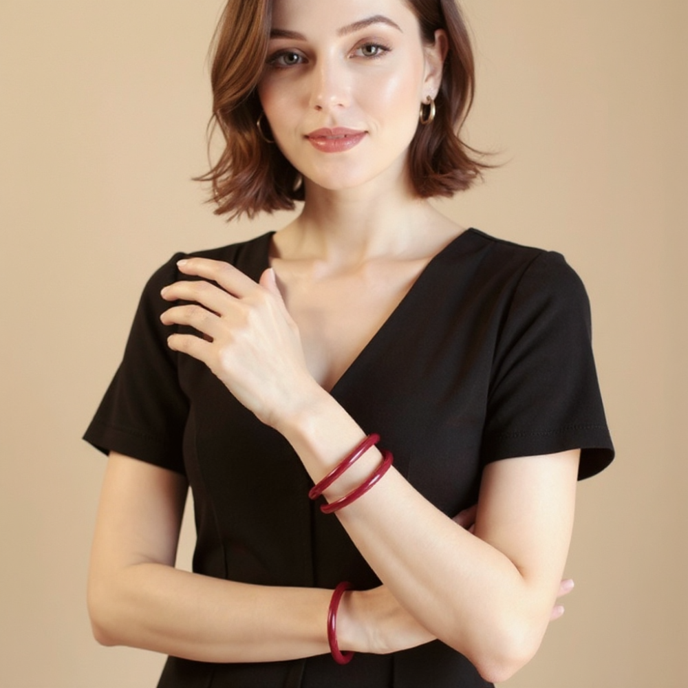 Cinnabar Glow Bangle