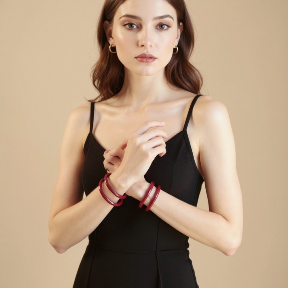 Cinnabar Glow Bangle
