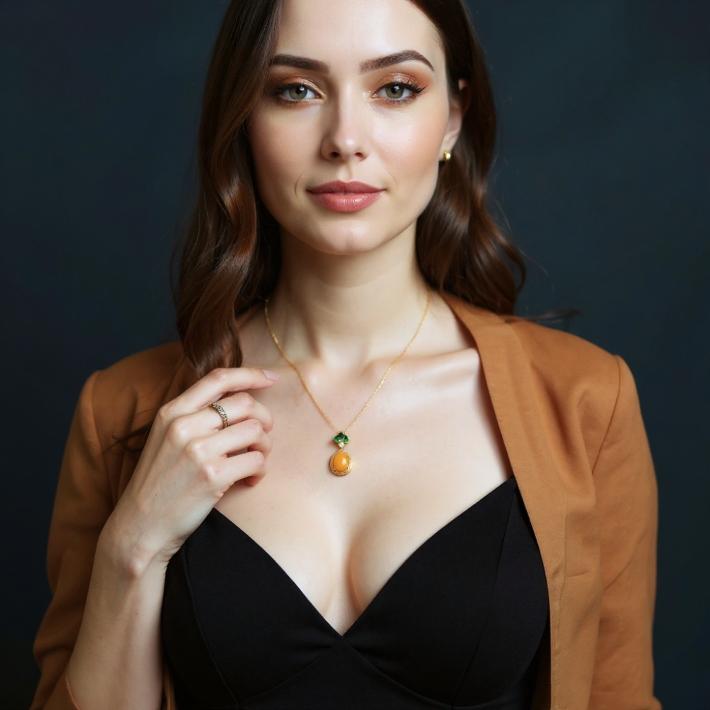 Amber Tranquil Glow Necklace