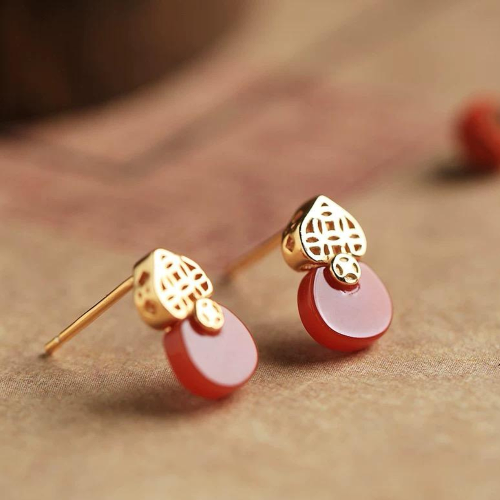 Agate Twilight Glow Earrings