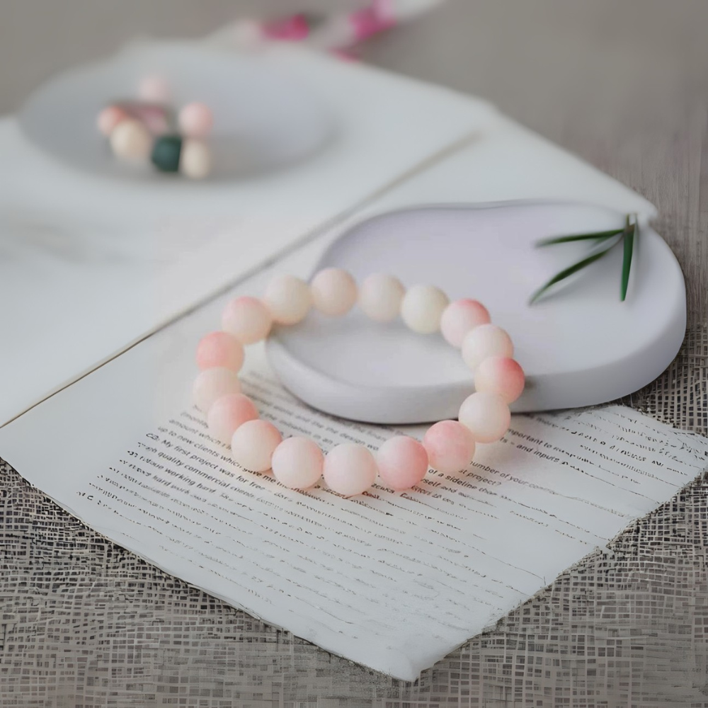 Pink Quartz Blossom Bracelet