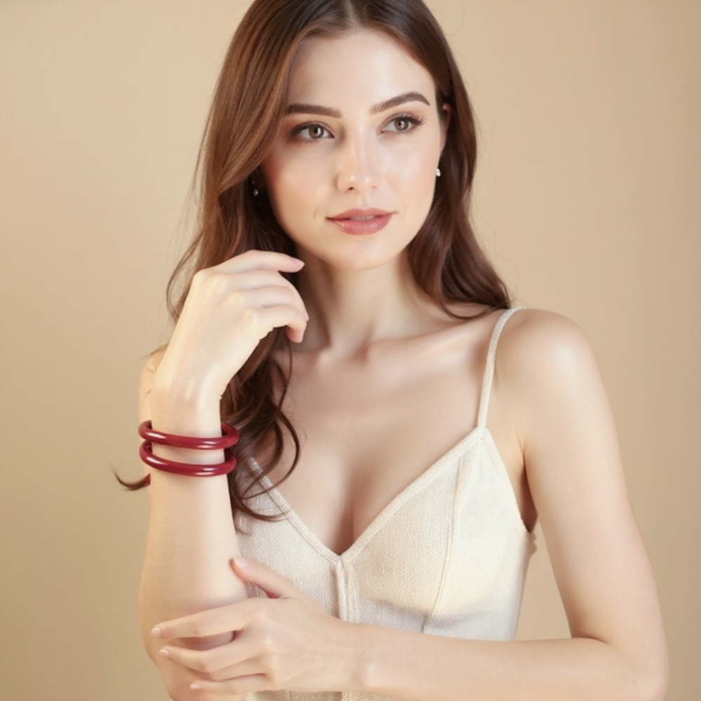 Cinnabar Glow Bangle