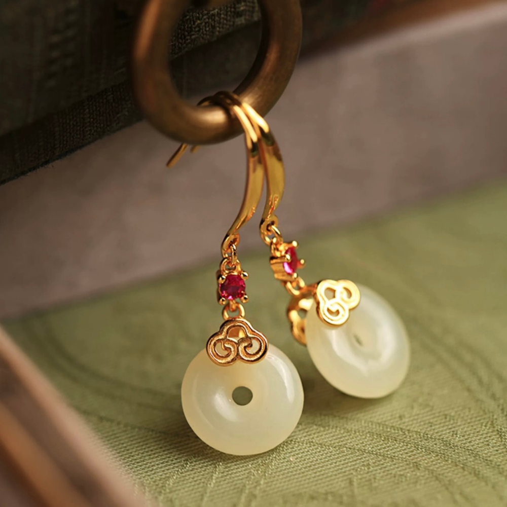 Jade Eternity Drops Earrings
