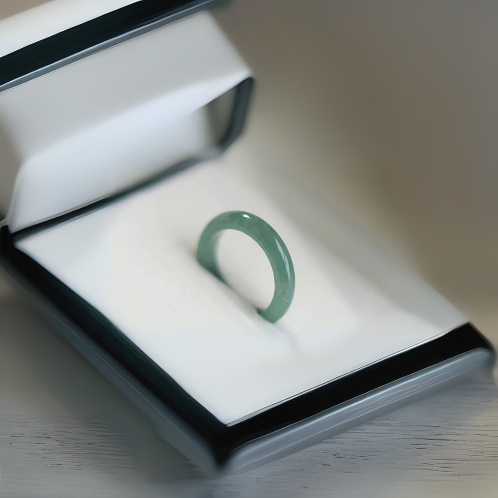 Hetian Emerald Grace Ring