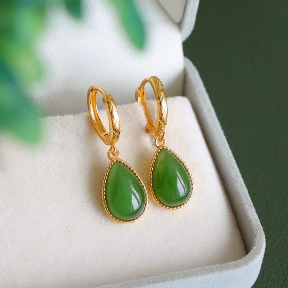 Jade Green Harmony Earrings
