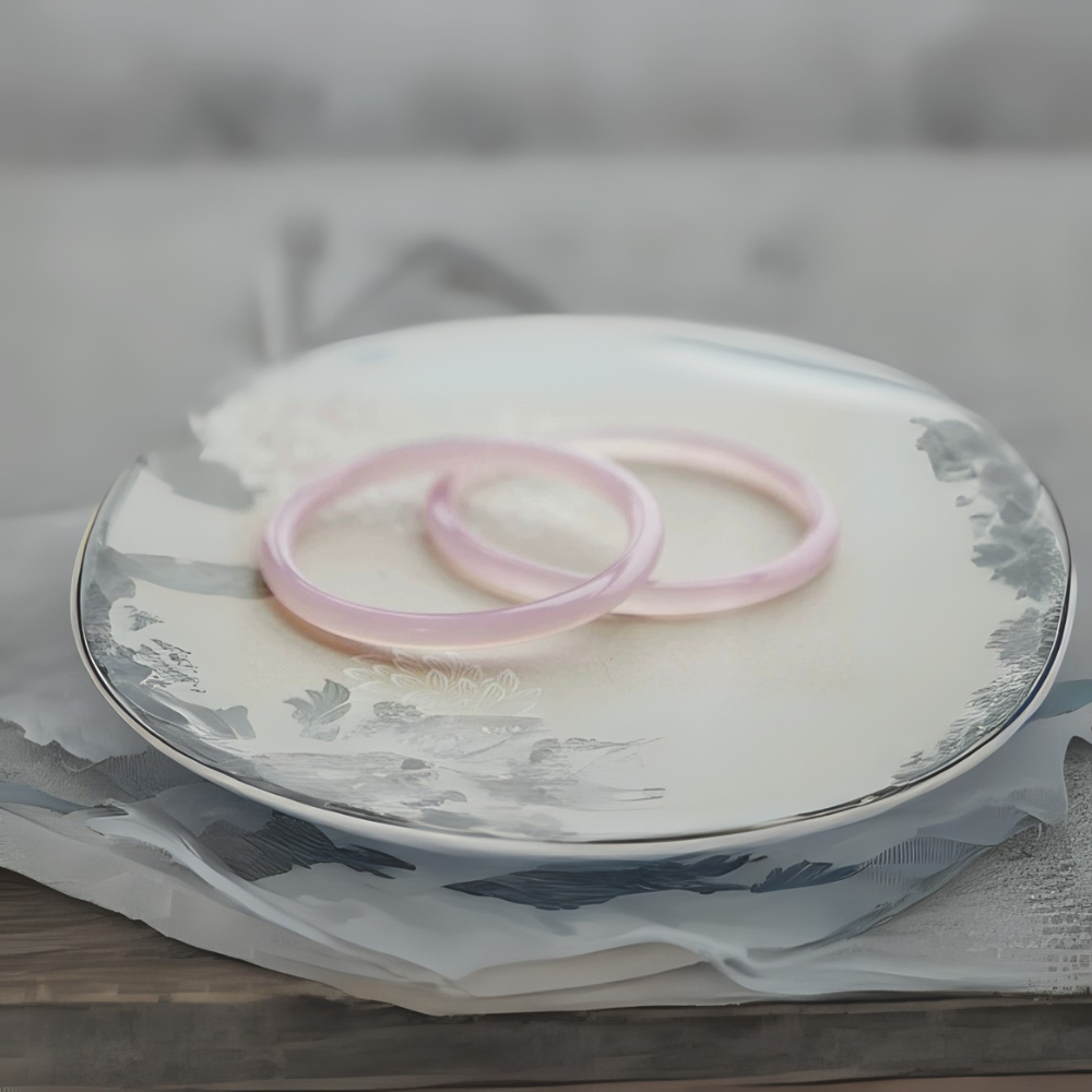 Pink Jade Harmony Bangle