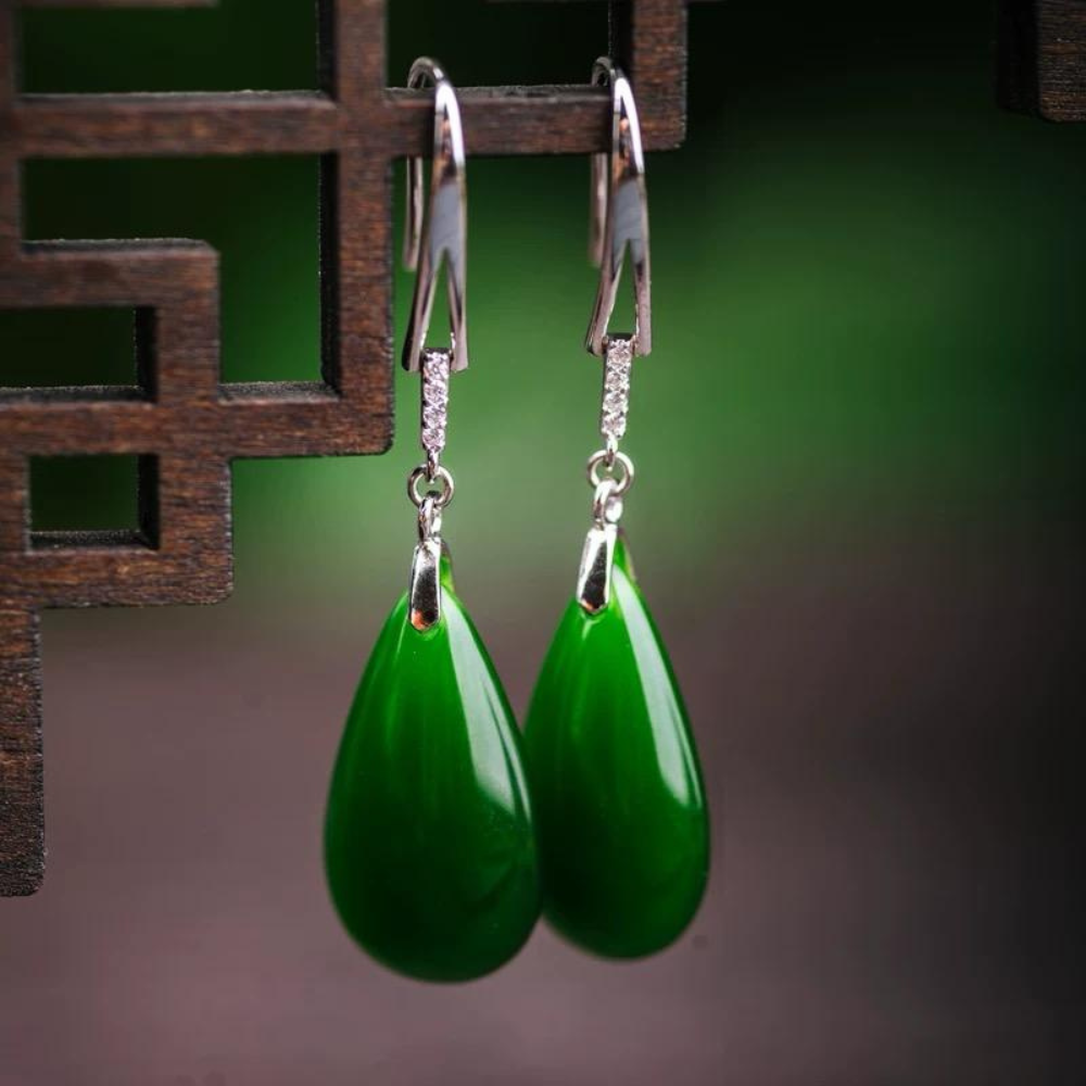 Jade Golden Grace Earrings