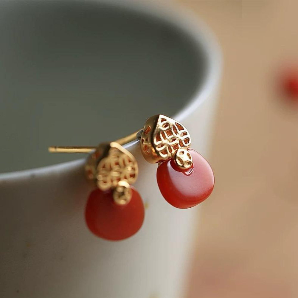Agate Twilight Glow Earrings