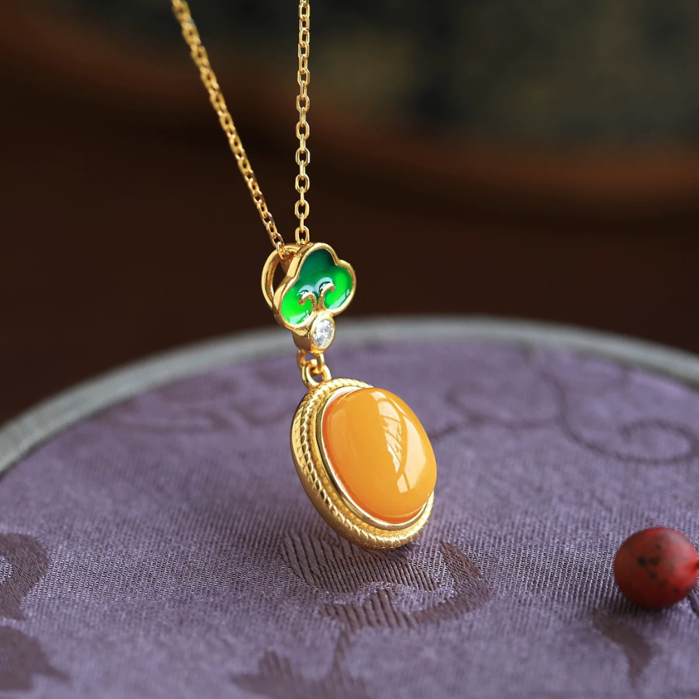 Amber Tranquil Glow Necklace