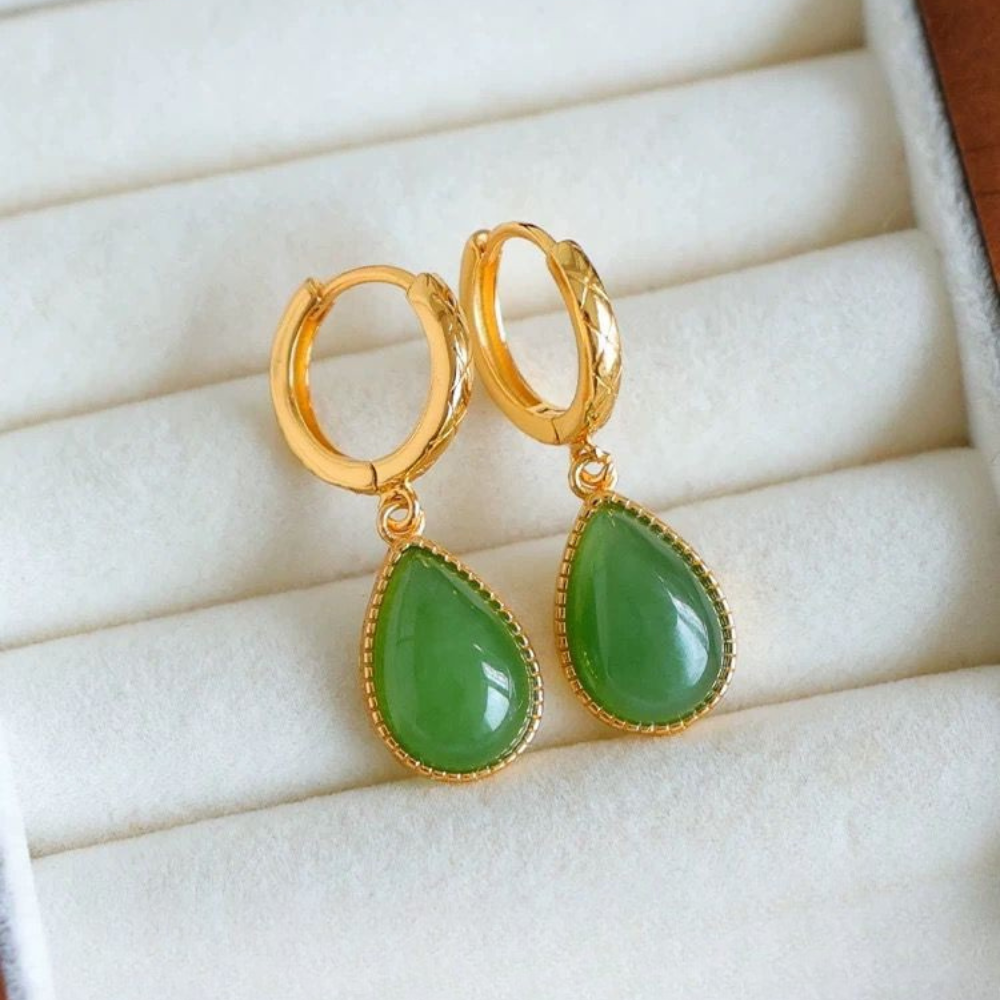 Jade Green Harmony Earrings