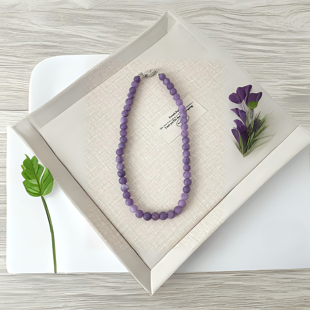 Natural Stone Serenity Chain Necklace