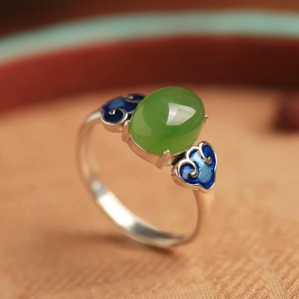 Hetian Jade Cloud Ring