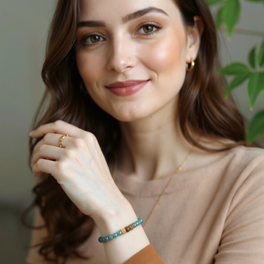 Emerald Agarwood Fusion Bracelet
