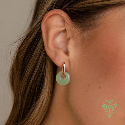 Lustrous Wave Earrings