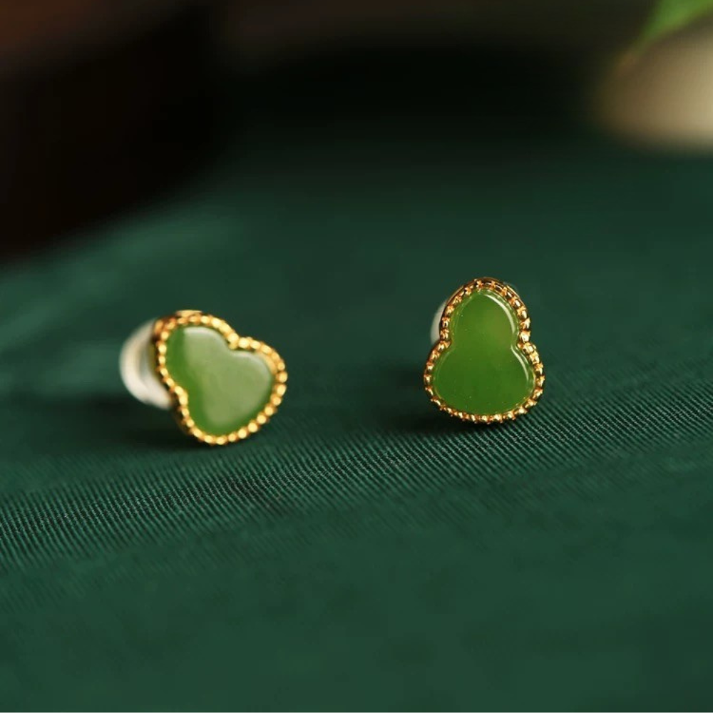 Gourde de Jade Earrings