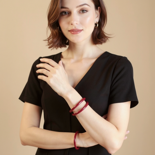 Cinnabar Glow Bangle