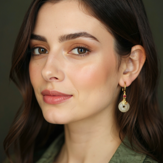 Jade Eternity Drops Earrings