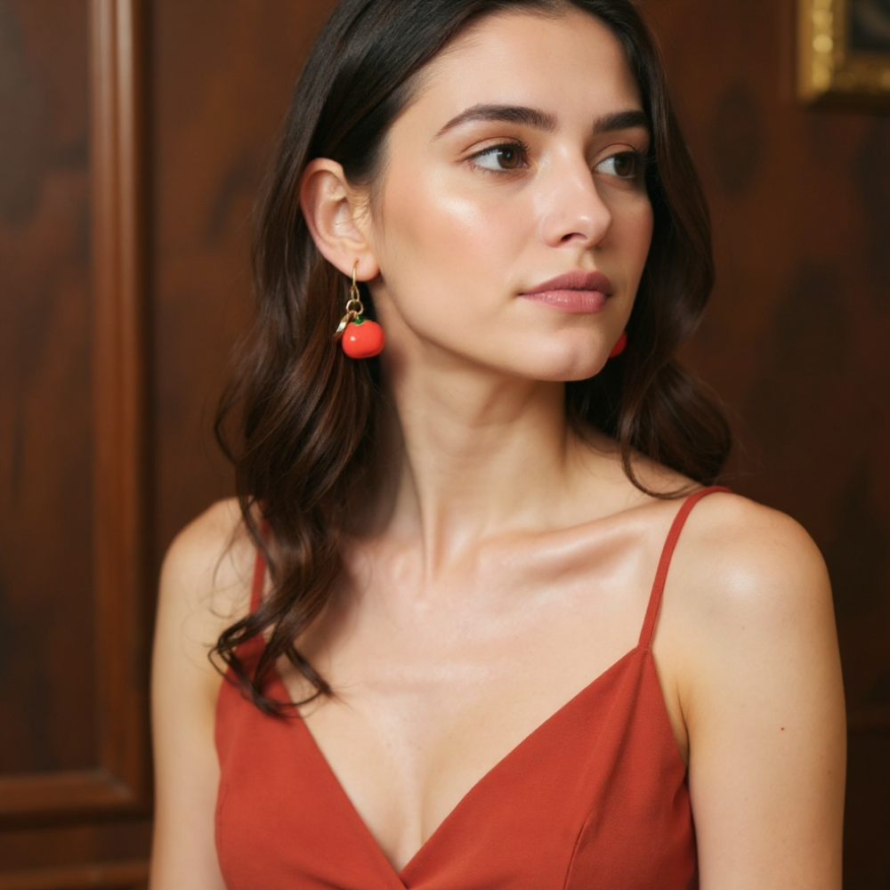 Enamel Radiance Drops Earrings