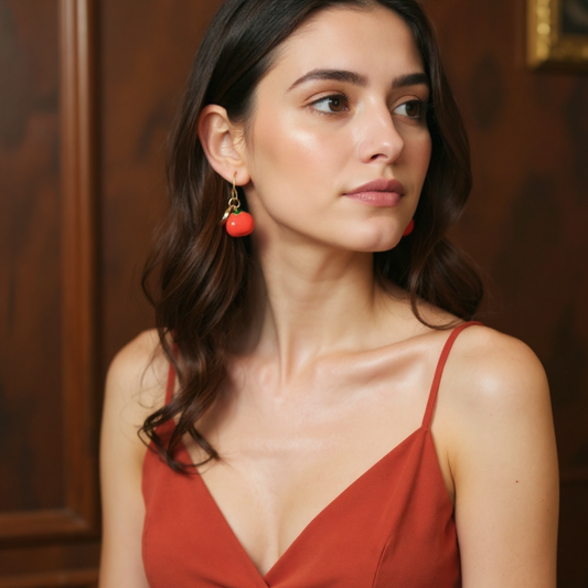 Enamel Radiance Drops Earrings