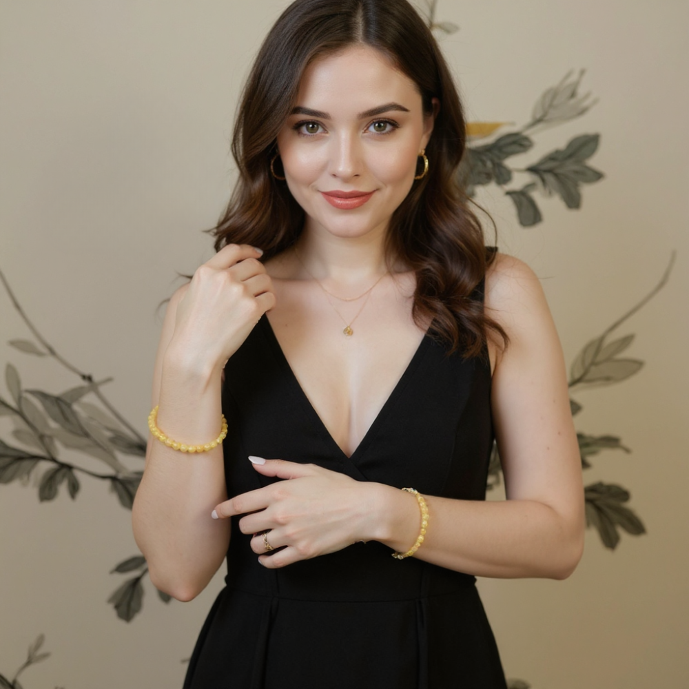 Yellow Quartz Sunbeam Bracelet