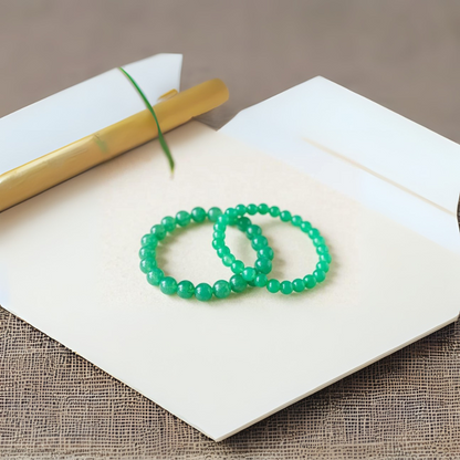 Green Quartz Tranquil Wave Bracelet