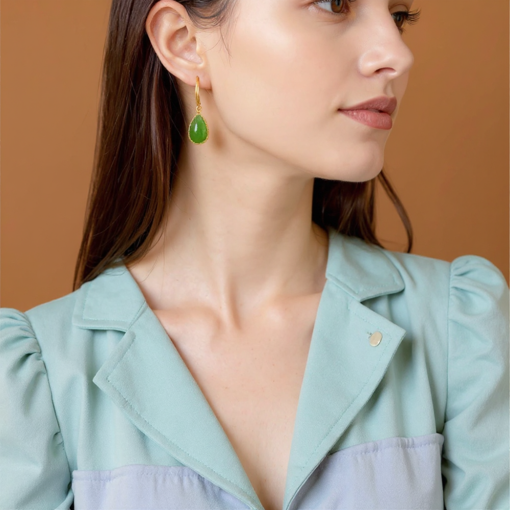 Jade Green Harmony Earrings