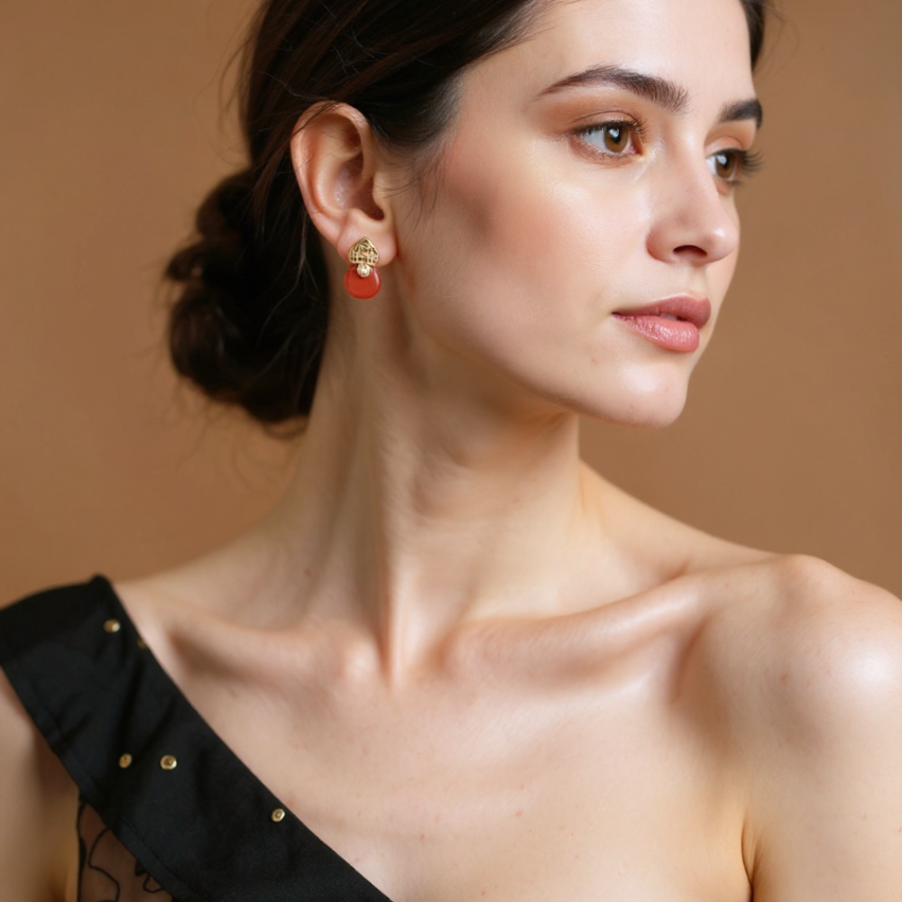 Agate Twilight Glow Earrings