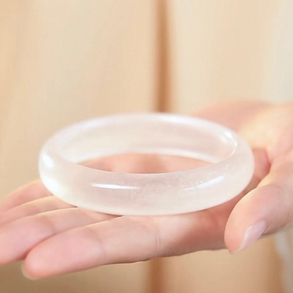White Jade Serenity Bangle