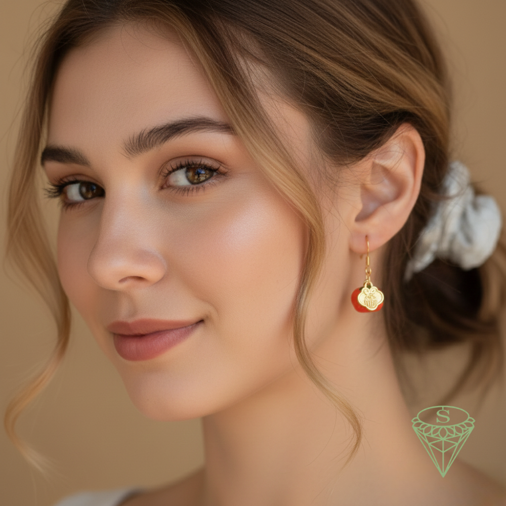 Crimson Fortune Hoops