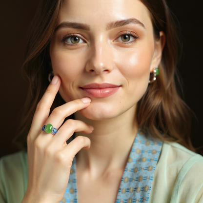Hetian Jade Cloud Ring