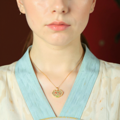Lotus Hetian Bloom Necklaces