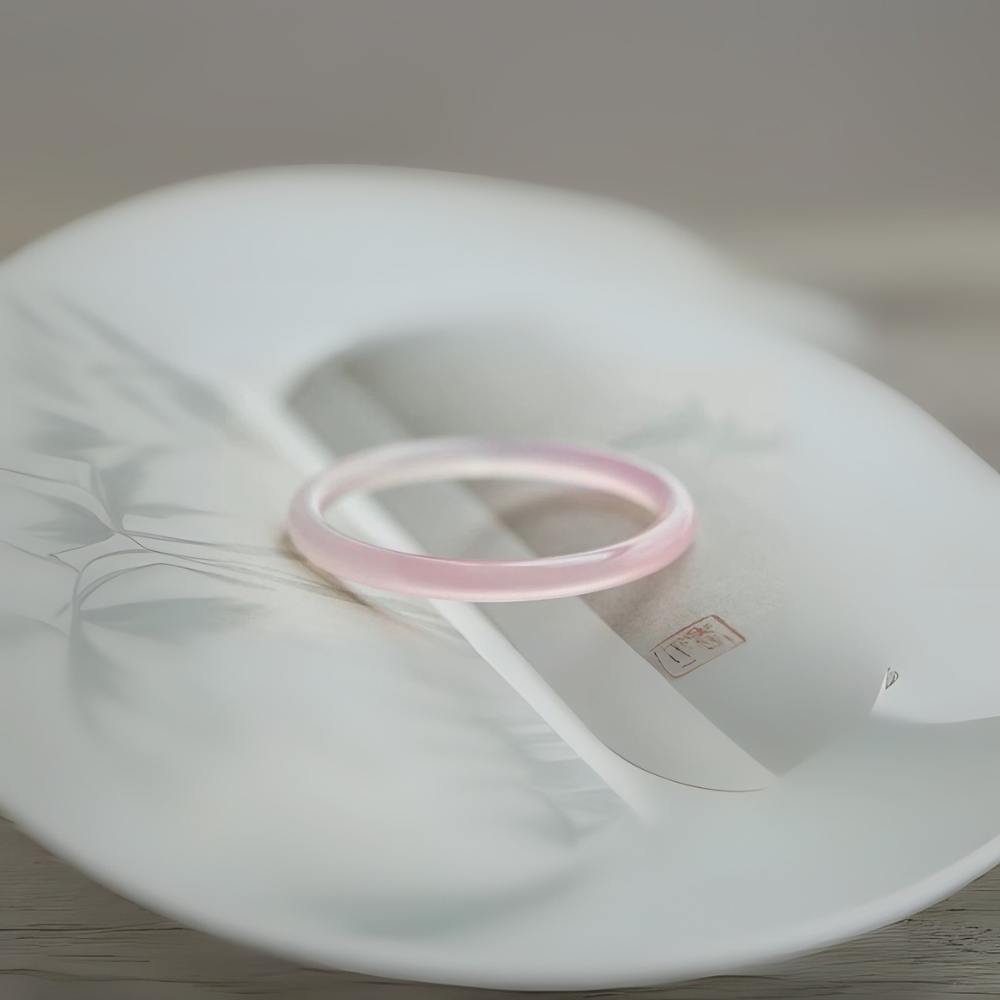 Pink Jade Harmony Bangle
