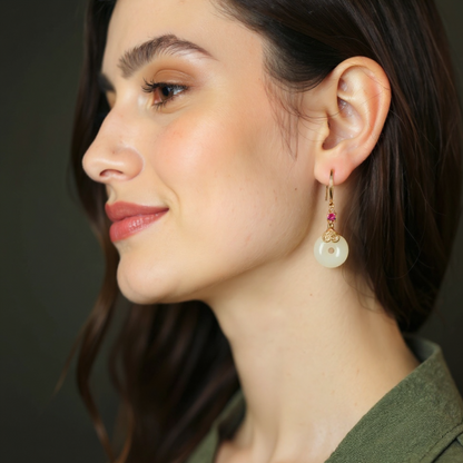 Jade Eternity Drops Earrings