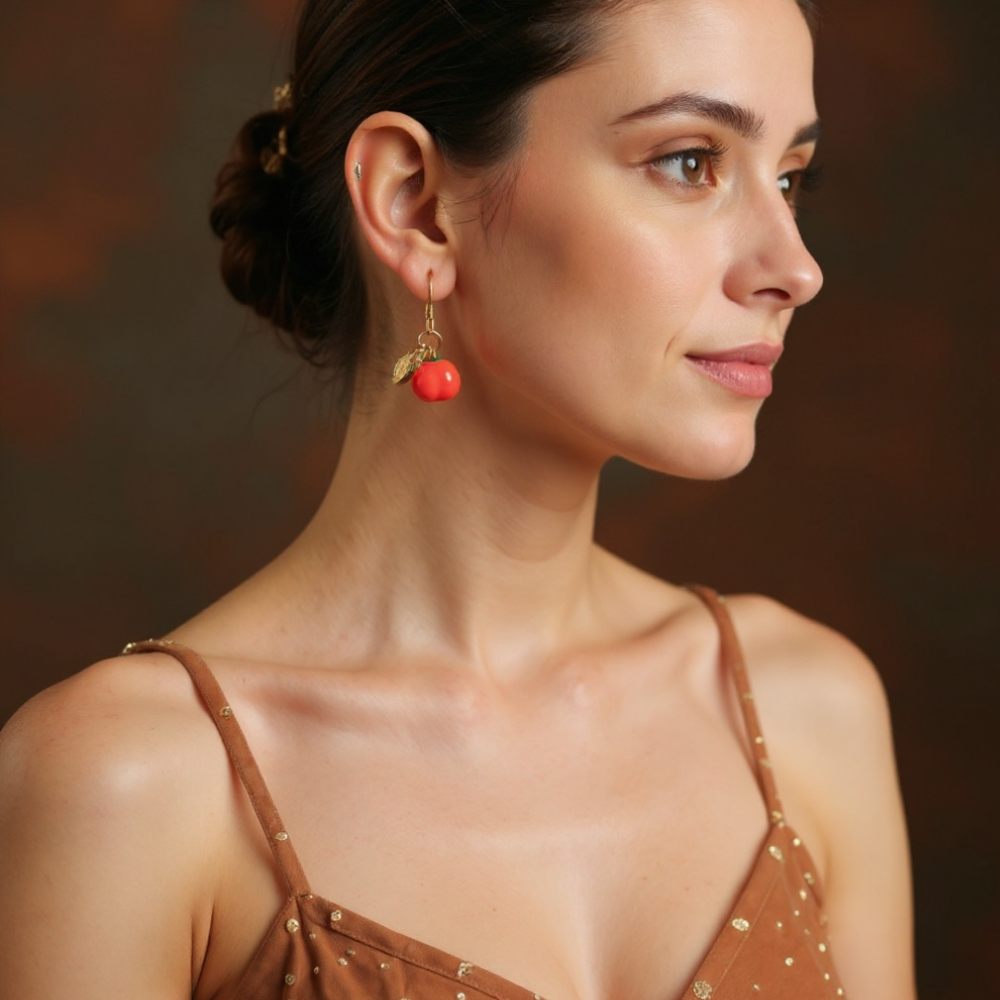 Enamel Radiance Drops Earrings