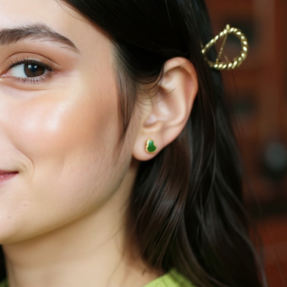 Gourde de Jade Earrings