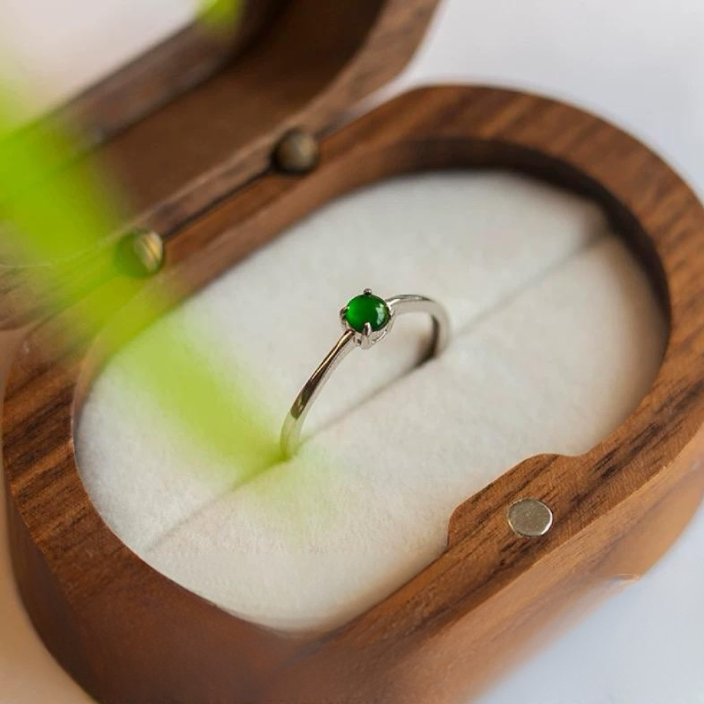 Jade Emerald Whisper Ring