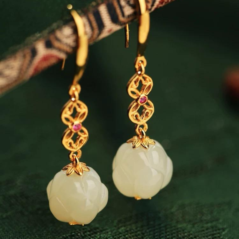 Hetian Jade Whisper Earrings