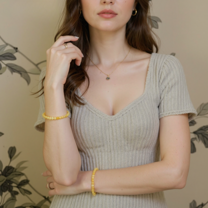 Yellow Quartz Sunbeam Bracelet