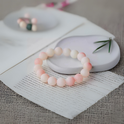 Pink Quartz Blossom Bracelet