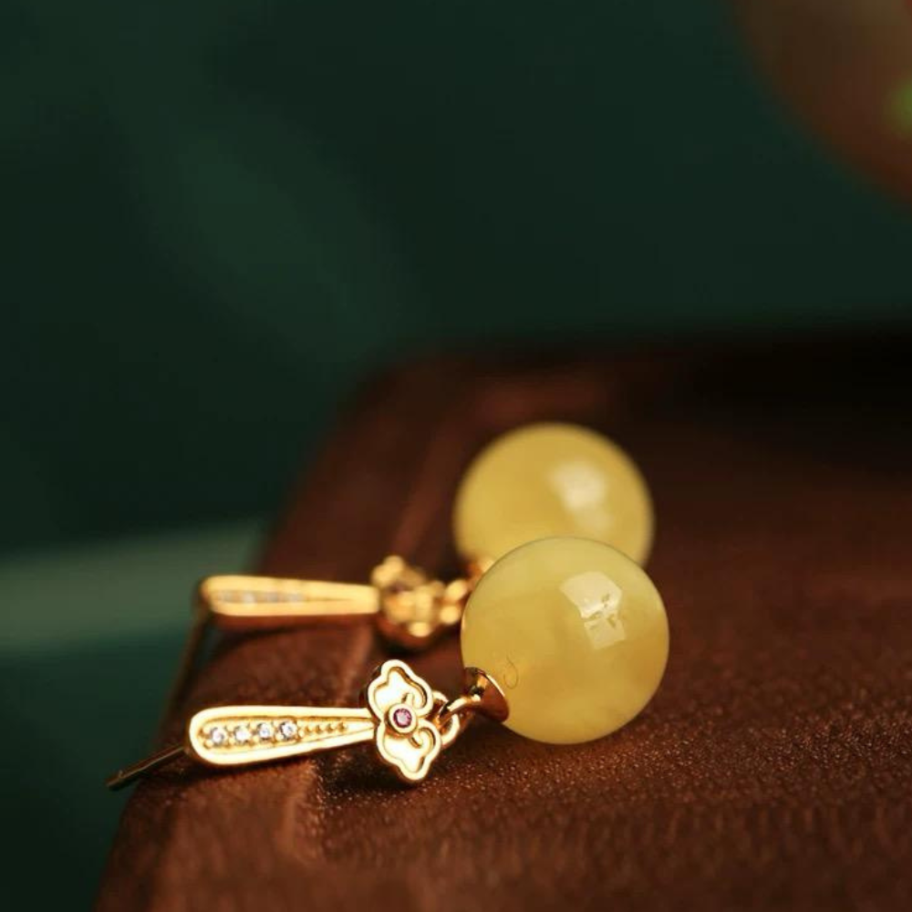 Amber Honey Drops Earrings