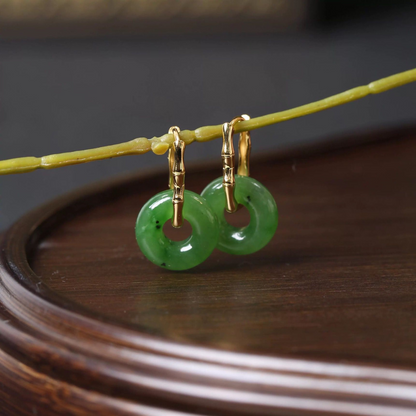 Jade Green Elegance Earrings