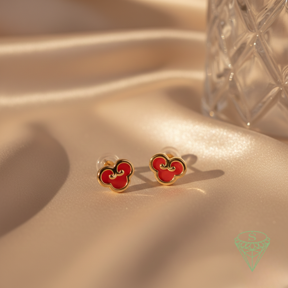 Crimson Wish Studs
