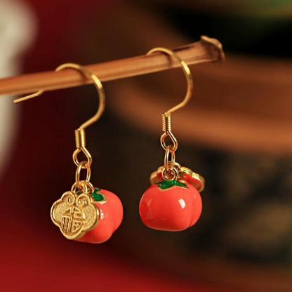 Enamel Radiance Drops Earrings