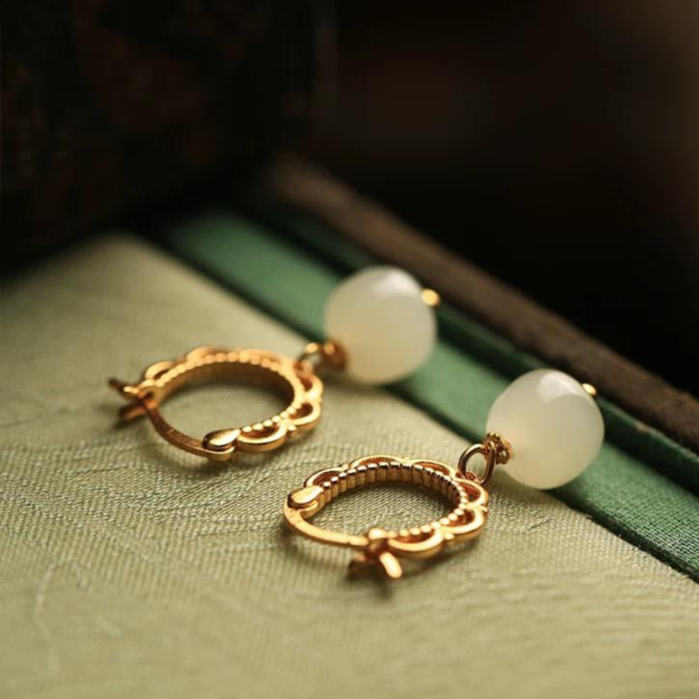 Hetian Jade Dawn Earrings