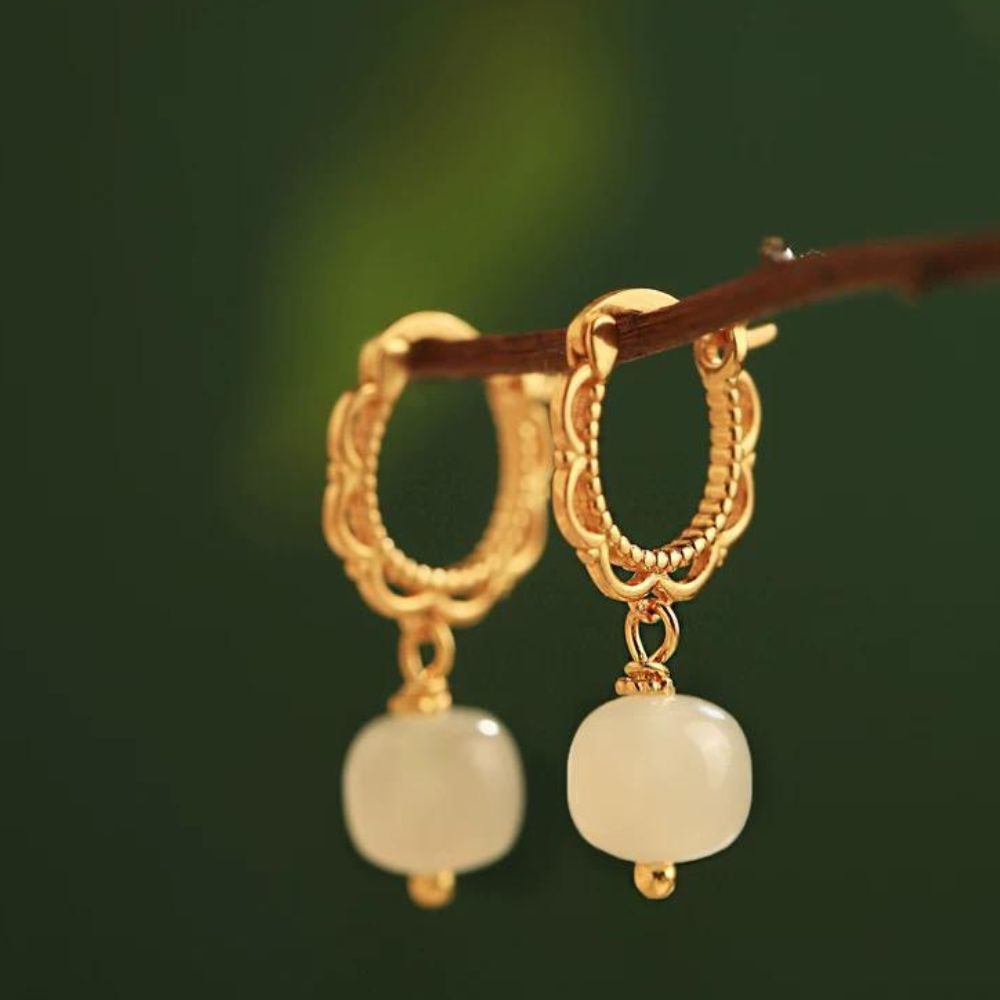 Hetian Jade Dawn Earrings