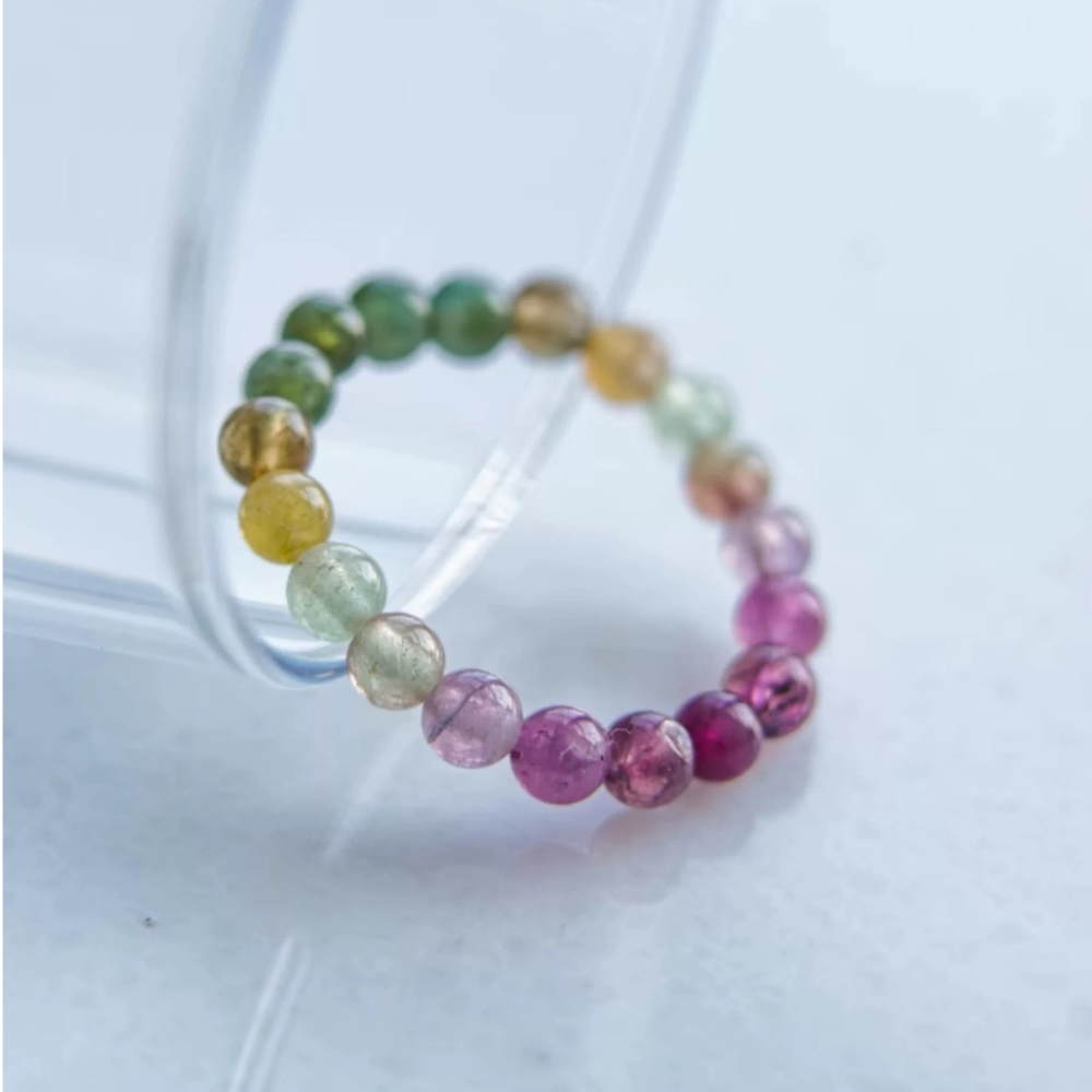 Rainbow Tourmaline Luck Ring