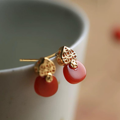 Agate Twilight Glow Earrings