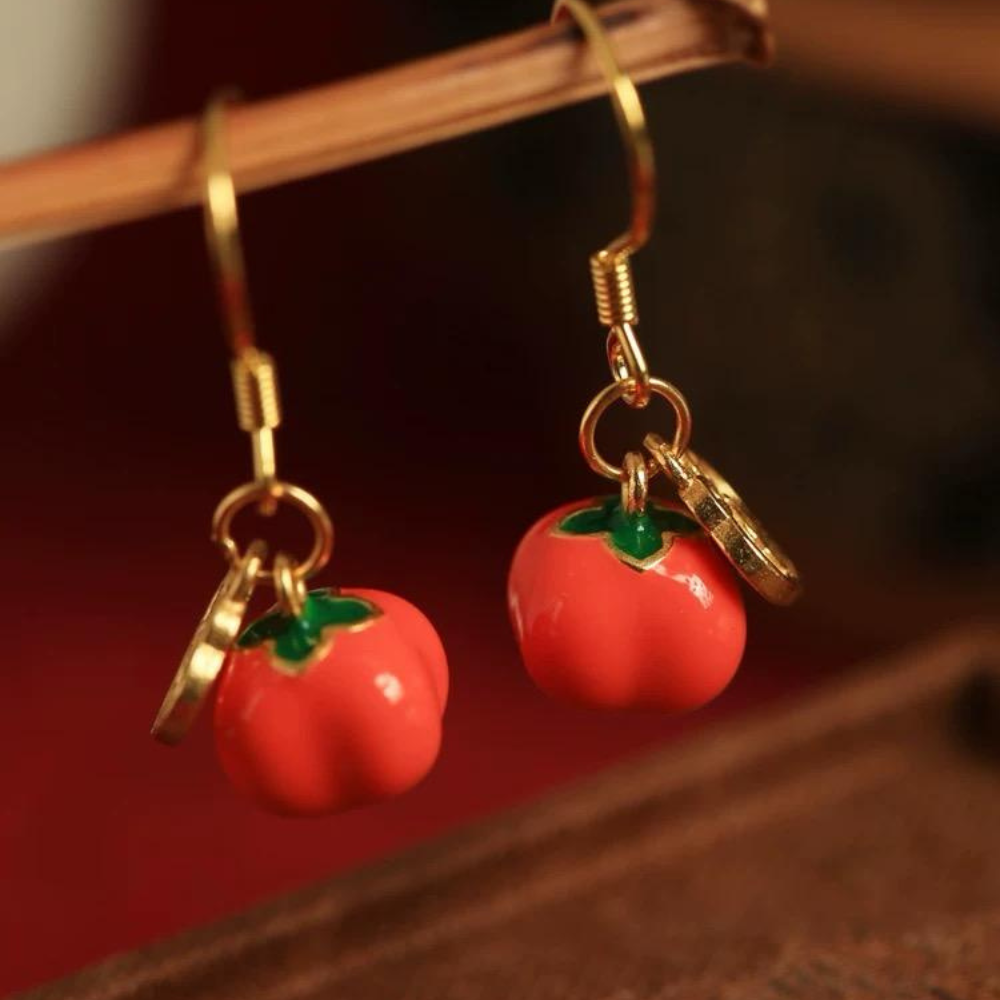 Enamel Radiance Drops Earrings