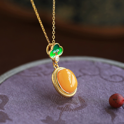 Amber Tranquil Glow Necklace