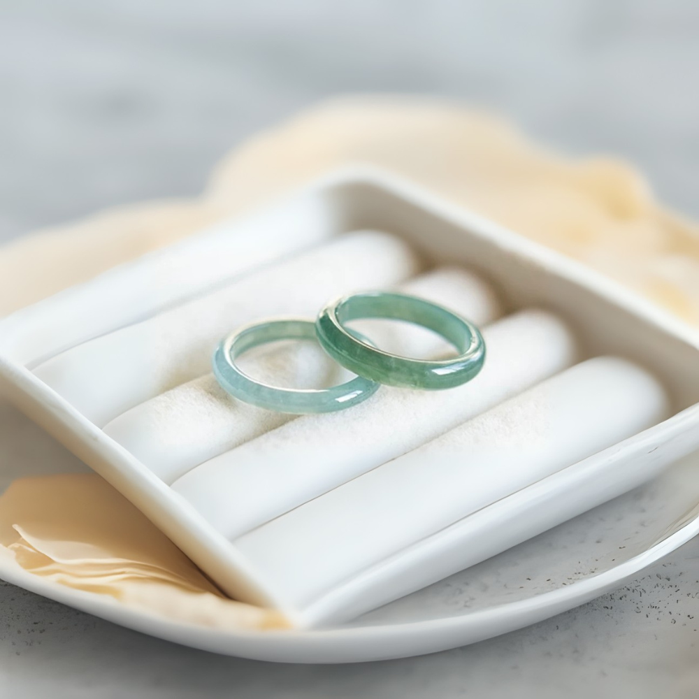 Hetian Emerald Grace Ring